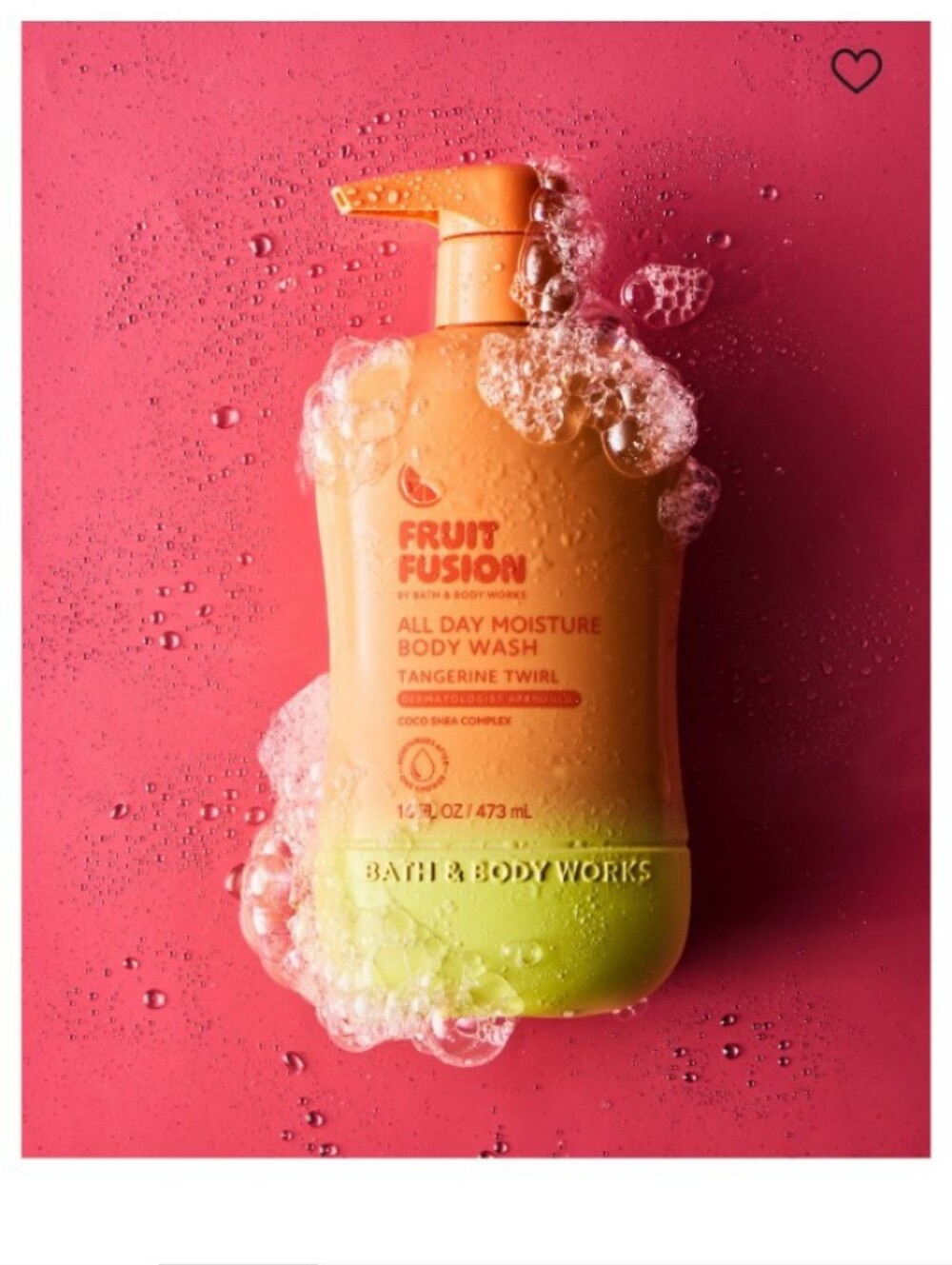 🍊Bath & Body Works Fruit Fusion Tangerine Twirl Body Wash — Orange & Lime🍊